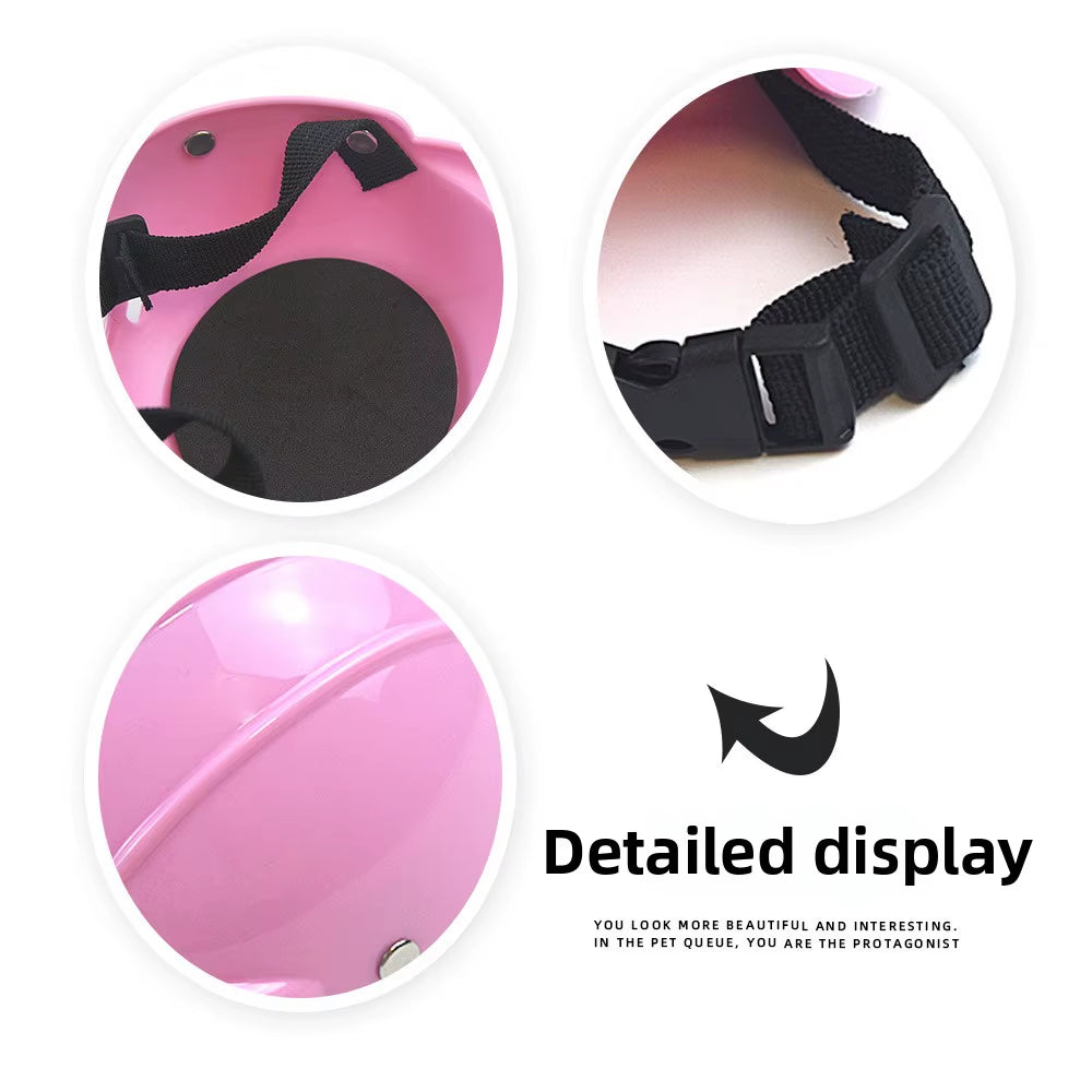 New Pet Hard Hat Helmet Cat Dog Headgear Pet Locomotive Hat Headgear Pet Toy Hat Pet Helmet